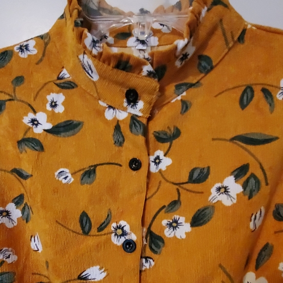 Fall Flowers Long Sleeve Dress - Picture 3 of 4